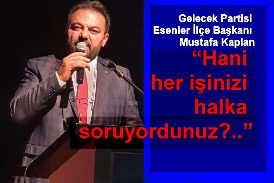 Mustafa Kaplan “Hani her işinizi halka soruyordunuz?..”