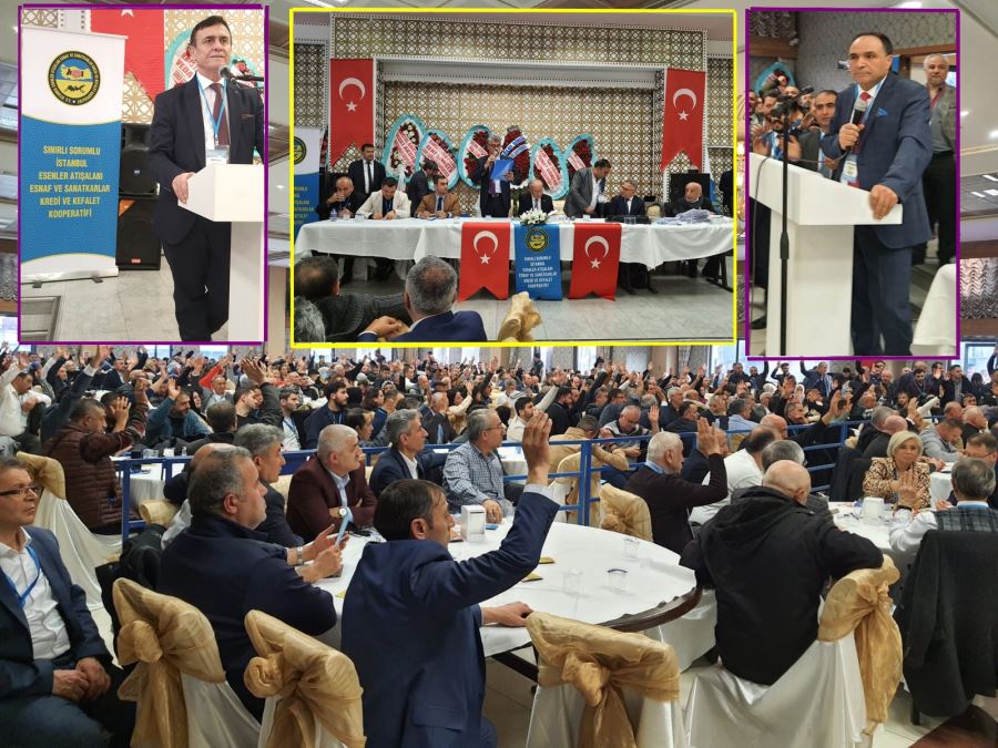Esenler Atışalan Esnaf Kredi Kefalet Kongresinde delegeler bir kez daha Şükrü Şahin dedi
