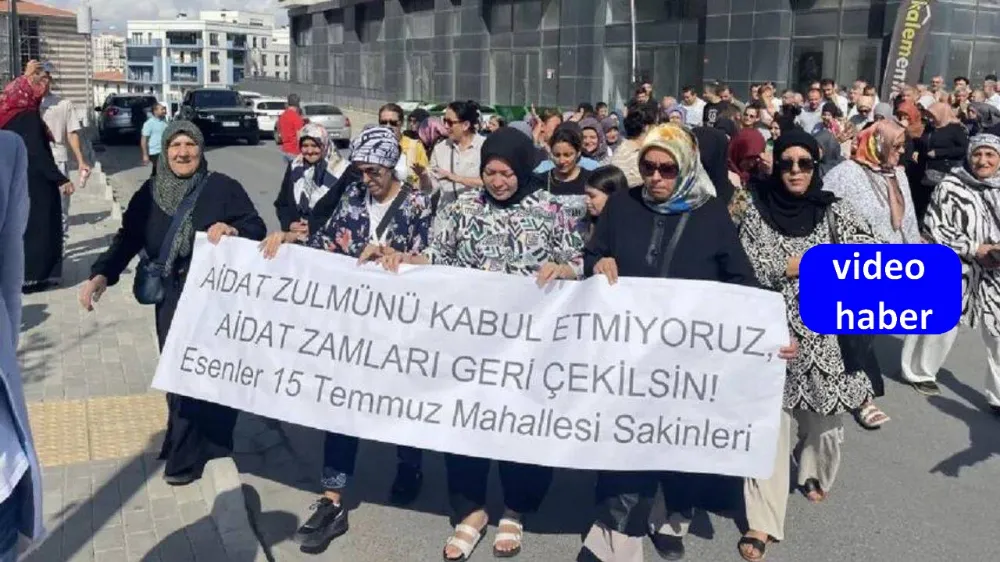 15 Temmuz Mah. sakinleri fahiş aidat zammına isyan etti