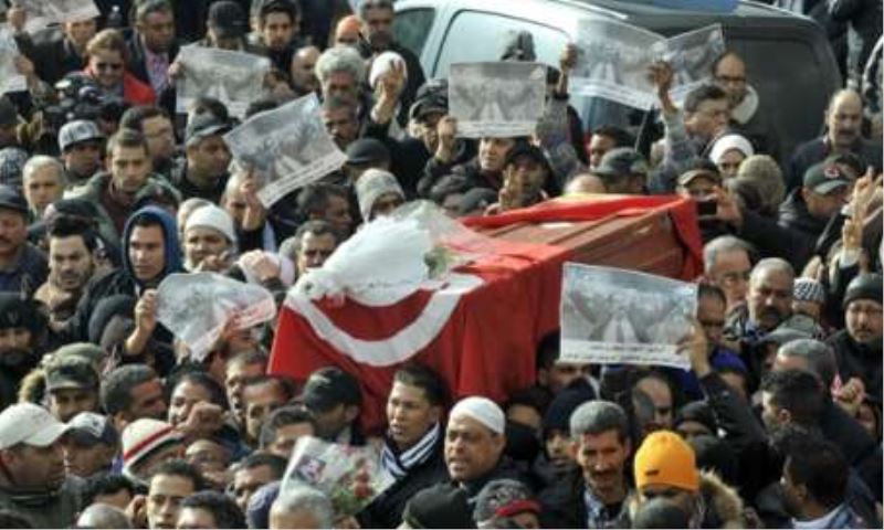 Tunus`ta cenaze ve genel grev