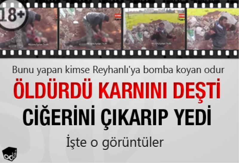 Öldürdü, karnini desti, cigerini çikarip yedi