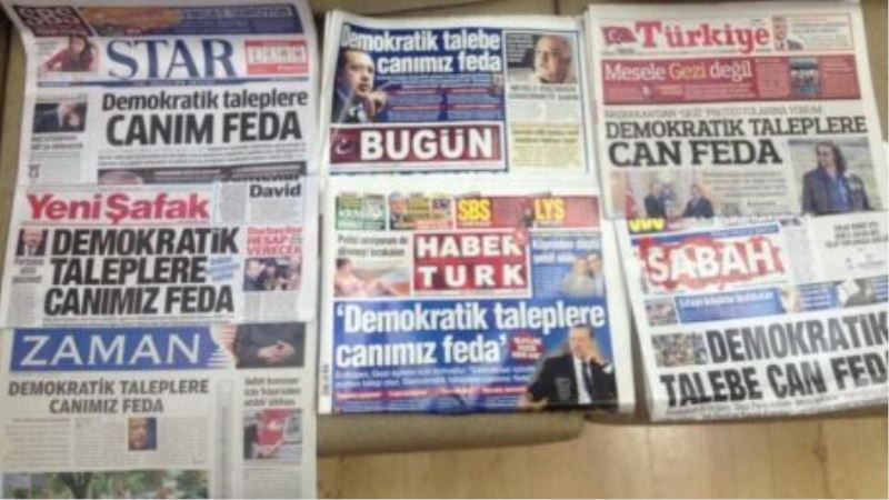 Gazetecilik utanci: 7 gazeteden ayni manset