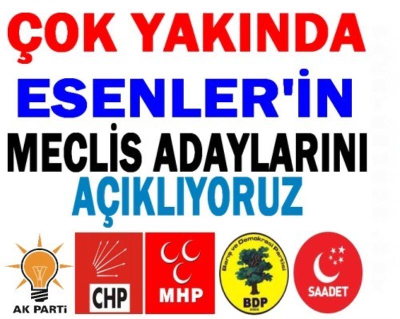 Siyasi Parti Adaylarini Açikliyoruz