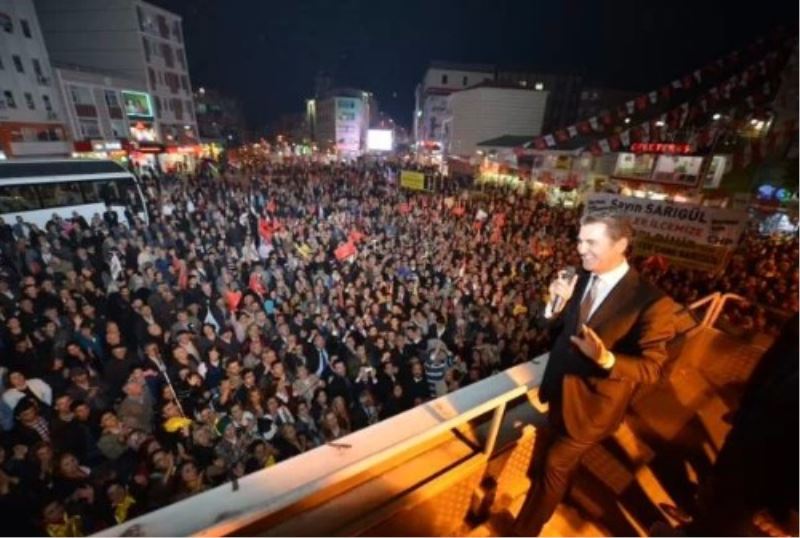 ESENLER SARIGÜL`Ü BAGRINA BASTI