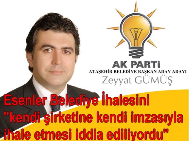 Zeyyat Gümüs Ak Parti Belediye Baskan Aday Adayi