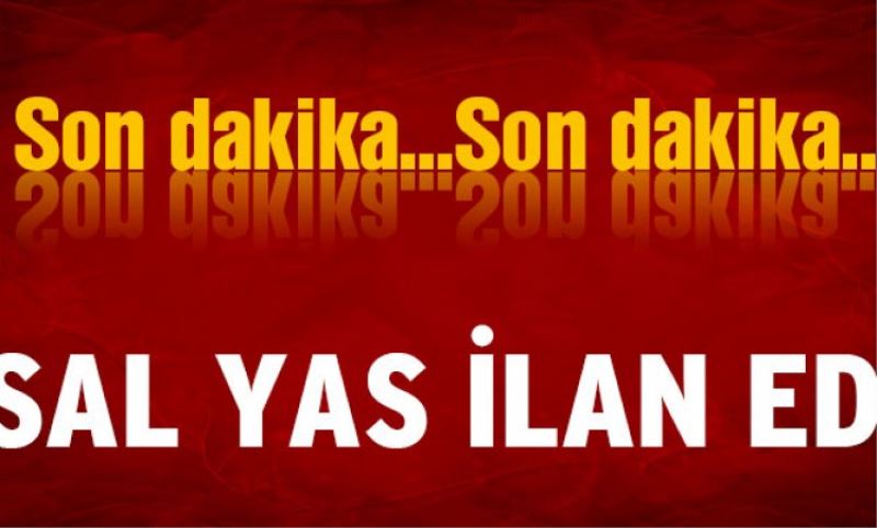 Ulusal yas ilan edildi