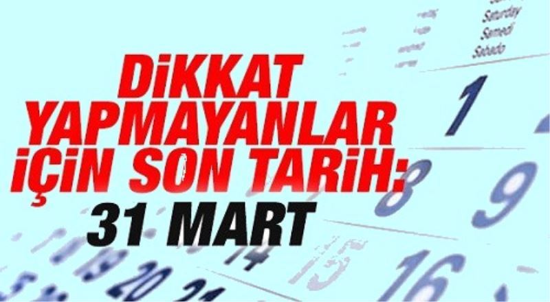 GENEL SAGLIK SIGORTASI IÇIN SON GÜN 31 MART