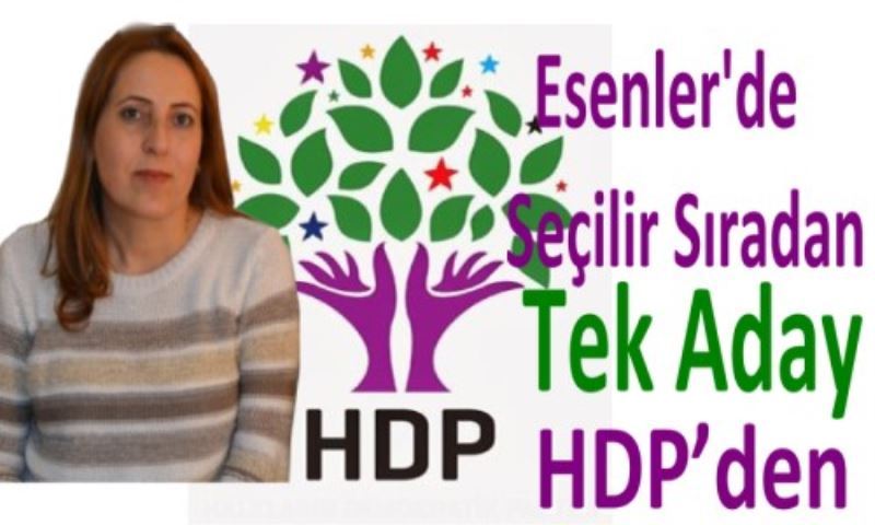 Seçilir Siradan Esenlerde Tek Aday HDP`den