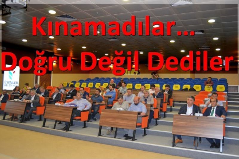 Kinamadilar. Dogru Degil Dediler