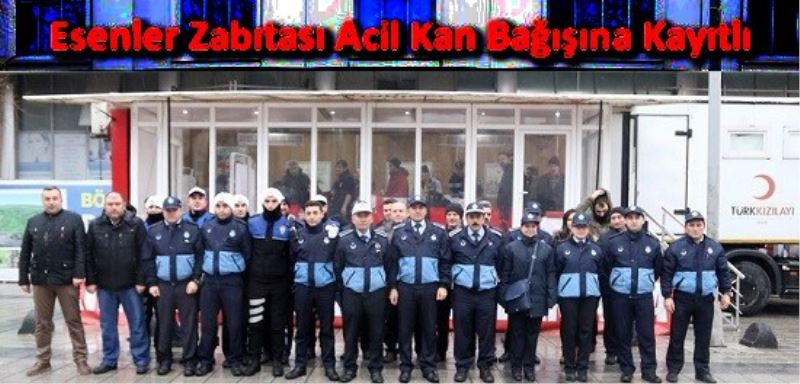 EsenlerZabitasindan ?Acil Kan`a? Destek