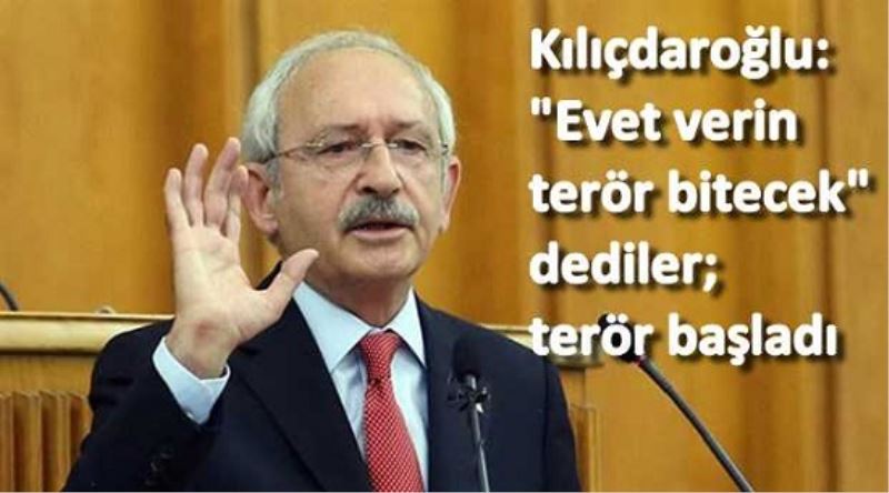 Terör Bitecek` Dediler; Terör Basladi