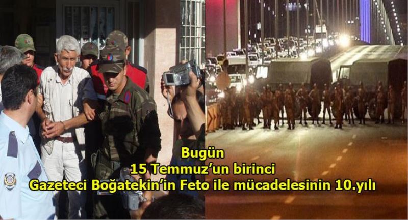FETO terör örgütünün 15 Temmuz 2016 darbesinin birinci yil dönümü Bugün