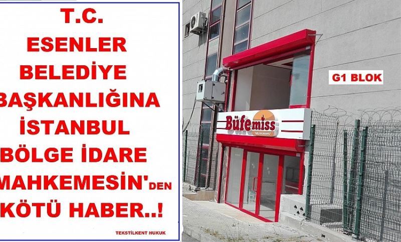 Esenler Belediyesi Mahkeme Kararini Uygulamakta Imtina Ediyor
