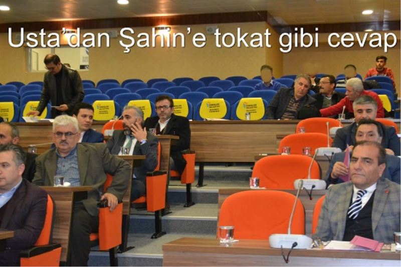 Usta`dan Sahin`e tokat gibi cevap
