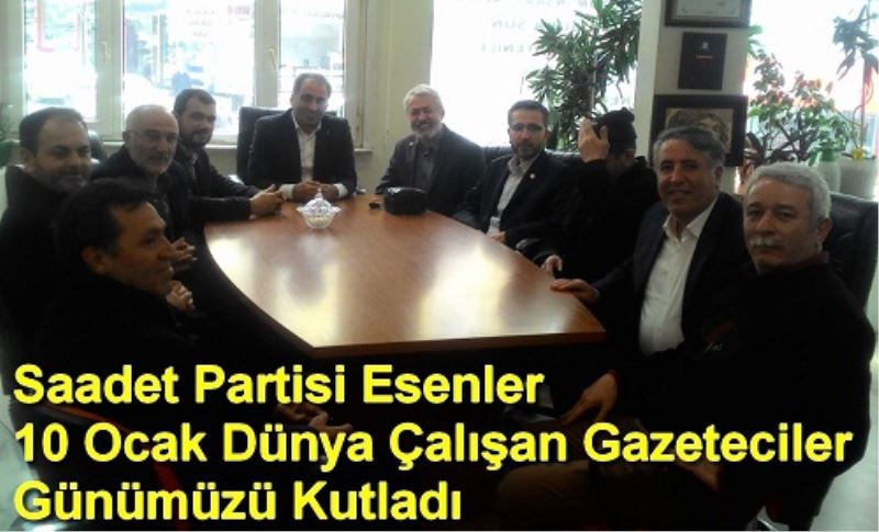 Saadet Partisi Gazeteciler Günümüzü Kutladi