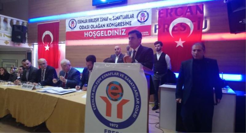Sükrü Sahin Esnaf Odasina rakipsiz baskan oldu