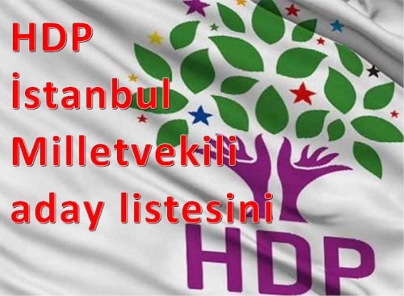 HDP Istanbul Milletvekili aday listesini