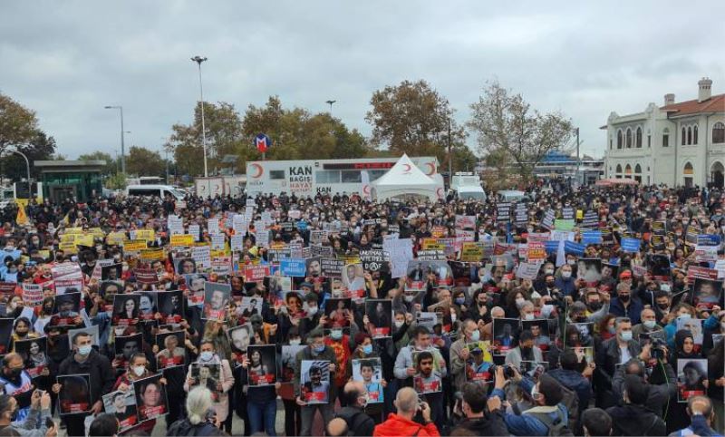 10 Ekim Ankara Gari katliaminda hayatini kaybedenler Istanbul-Kadiköy’de anildi