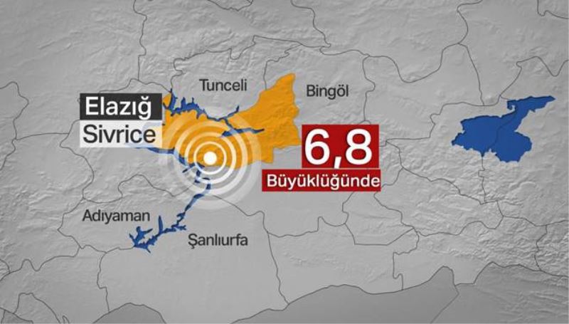 Elazig'da deprem: 6.8