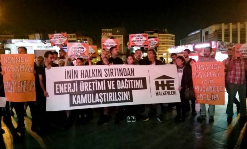 Elektrik zamlarina karsi protestolar sürüyor: “Inin halkin sirtindan!”