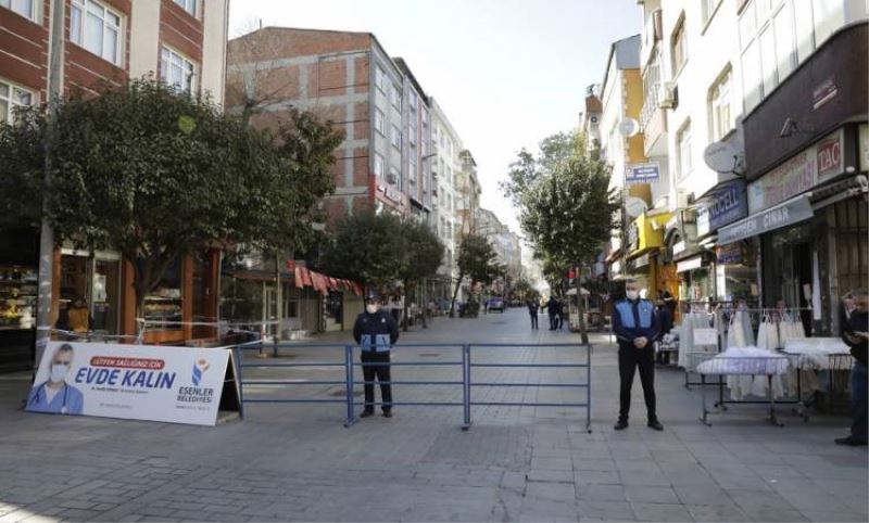 Esenler'de Dörtyol Meydani ile Davutpasa Caddesi yaya giris-çikisina kapatildi