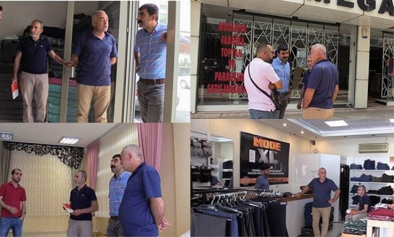 Giyimkent Yönetiminden Esnaf Ziyareti