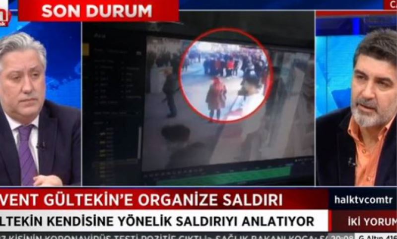 Halk TV programcisi Levent Gültekin saldiriya ugradi
