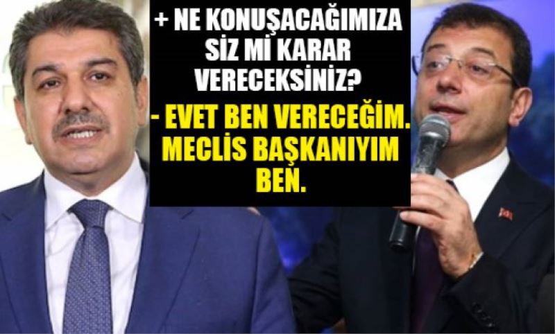 Imamoglu, AKP'li Göksu'nun sesini kesti