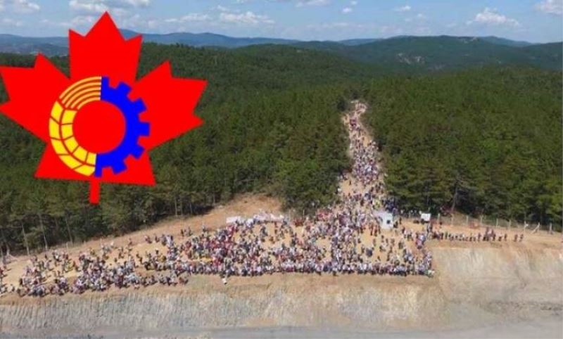 Kanada Komünist Partisi’nden Kaz Daglari’na destek