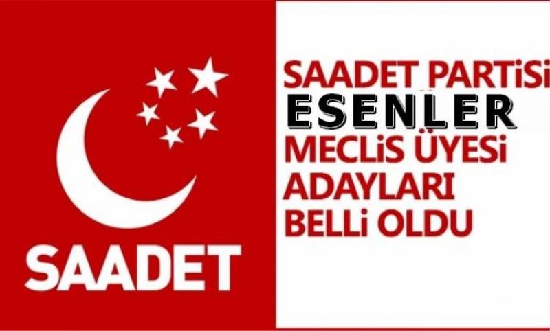 SP Esenler Belediye meclis üyesi listesi