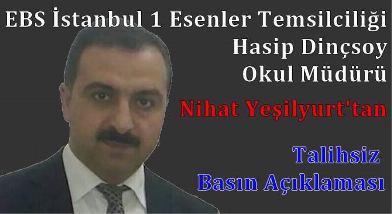 Yesilyurt’tan talihsiz siyasi bir açiklama!